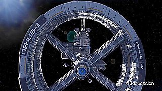 Car Toon In Nexus 3 Orbit Meta. 3d Animation Fuck On A Space Station With Sexy Blonde