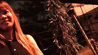 Big natural boobs Thai MILF picked up