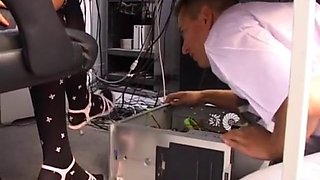 German secretary: Fetish, Public  Foot Worship Porn