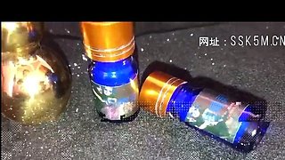 Amateur young teen solo masturbation on her livingroom