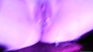Rich British BBW preps her vagina for steamy sex session.