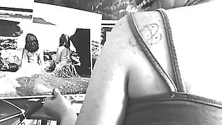 Photoshoot in Woods Creampied and Pissed on