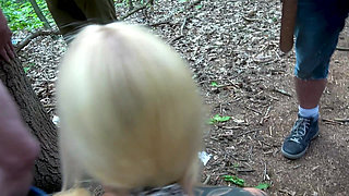 Cum for Kitty (40) - Skinny MILF Forest Gangbang