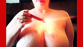 Busty brunette with big boobs rides cock