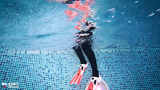 Underwater Scuba Date in My Tight Wetsuit: 2nd Date Cum Play