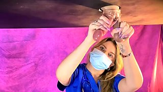 Kittybegood - Hot Blonde Nurse Drains Big Cock And Balls In