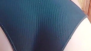 POV My Ass with Black Panties Causes Multiple Shots of Milk Before I Leave for Work