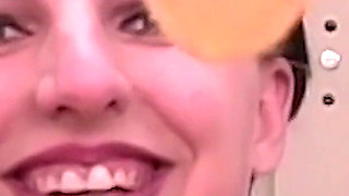 This Is How This Gal Prepares Herself to Masturbate with a Giant Dildo