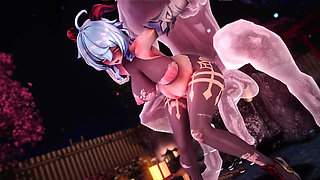 Genshin Impact -hot Spring Monster Fuck Horny Ganyu - 3D Hentai Animations