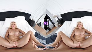 Teen Jessie Ames flaunts her perky fakes in HD VR