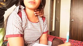 Desi College Girl Gets Creampie From Step Brother - Hindi Sex