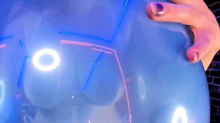 Cute amateur brunette naughty in solo jerking show on camera