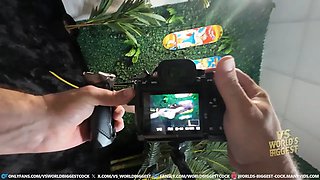 Hot Babe Fucks TikTok Photographers Huge Cock Street Photo Shoot Big Cumshots and Piss -