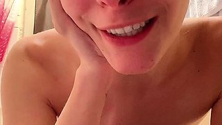 Beauty small tit amateur teen masturbating her shaved pussy