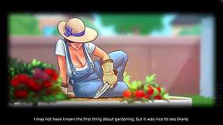 Summertime saga gameplay Part 2. Big boobs Diane, Jenny's ass
