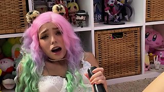 Horny big ass babe nice toys riding