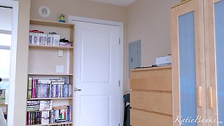 Busty blonde Katie Banks silly daddy - Katie banks POV solo striptease