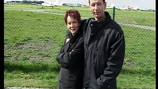 German Lady in Black Stockings Get Outdoor Fucked
