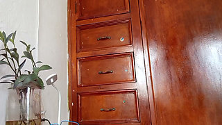 Mother in Room Shows Pants