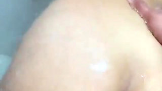 She Gets Horny in the Shower and Calls Her Stepdad to Fuck Her While They Are Alone