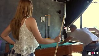 Lady Bug anal slut pool table hardcore only women