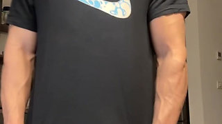 This muscle mommy will punish that cock of yours