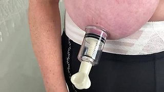 Hot British Granny in Lingerie & Stockings - Sandra's New Panties & Massive Tits