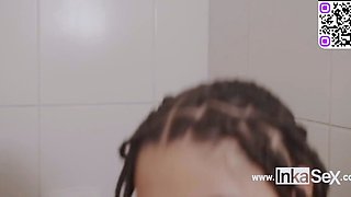 Doggystyle her braided brunette employee