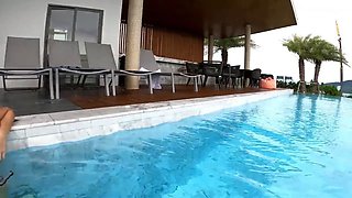 Picking up Asian hot girl and raw fuck - x Antonio