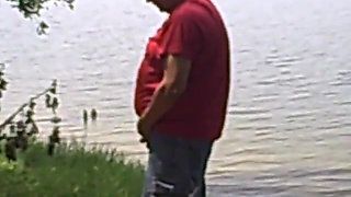 Caught you pissing by the lake