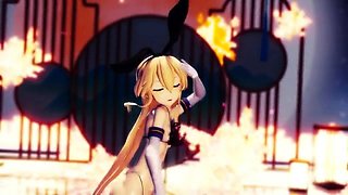 Hot 3D redhead licking a pussy while getting fucked