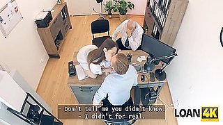 Petite Whore Mina K Is Doing Dirty Things In The Office To Get The Loan 17 Min