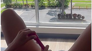 Masturbate In Front Of Public Window Hotel For Voyeur