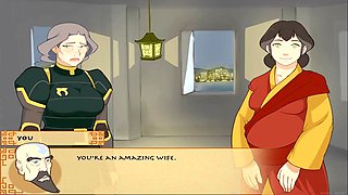 Katara shows off her curves in a mummy-themed hentai adventure