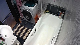 Hottest Amateur 19yo Teen couple fun in the shower on Webcam