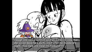 Chi-Chi from Dragon Ball Z in a wild anime parody