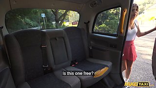 Foxy schoolgirl rode my Big Dick to relieve college pressure - faux cab