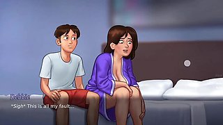 Hot Indian Aunty Neighbor Fucks Anonymous in Summer Time Saga 3D Sex Game Animation