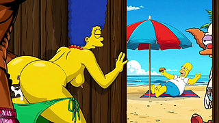 Beach Bitch 2: Pussy Full of Cum. Cartoon Simрsons Parody.