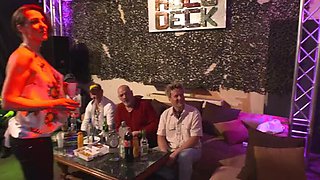 DP Sex Party with Horny Blondes - Lia Louise & Mia Blow in Hardcore Group Fuck