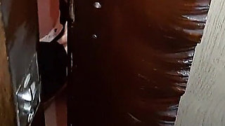 I Fucked My Slender Wife Without Waiting for Her to Come Out of the Toilet