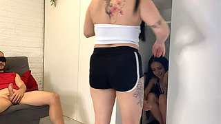 Forbidden Pleasures: Wife Hides Friend in Closet, Surprises Hubby for Hot Threesome