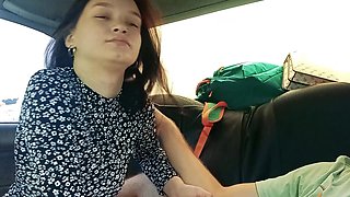 Step Sister Sucked My Dick in Car While Parents Were Shopping