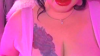 Pink Latex - BBW Deep Throats Her Toys!