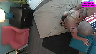 NASTY STUDS CUCKOLD ON THEIR WIVES WITH SISSY LIGHT-HAIRED ALEXIA ST JAMES