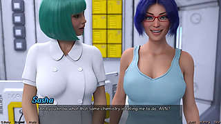 Stranded in Space - Blue Haired MILF Want Threesome with Me & Hot Busty Doctor