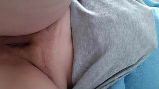 MILF teacher masturbates pussy in class