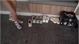 Petite Asian Teen 18+ Sweaty Gym Workout Turns Into Hard Fuck