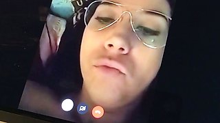 Curvy Spanish MILF gets recorded by a fan having cybersex