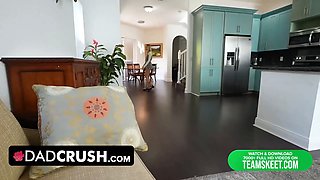 Step daughter Khloe Kapri gets her moist teenie pussy creampied by her kinky step daddy - dadcrush